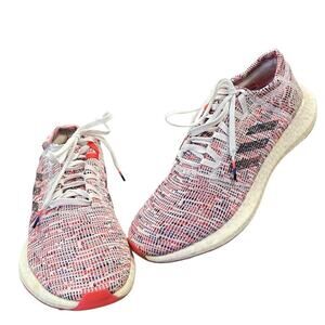 Adidas Pureboost Go Running Shoes Cloud White /Legend Ink / Shock Red Size 9
